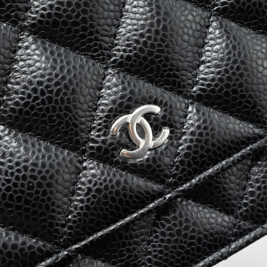 Chanel Classic Wallet on Chain Caviar Black  (Microchip)