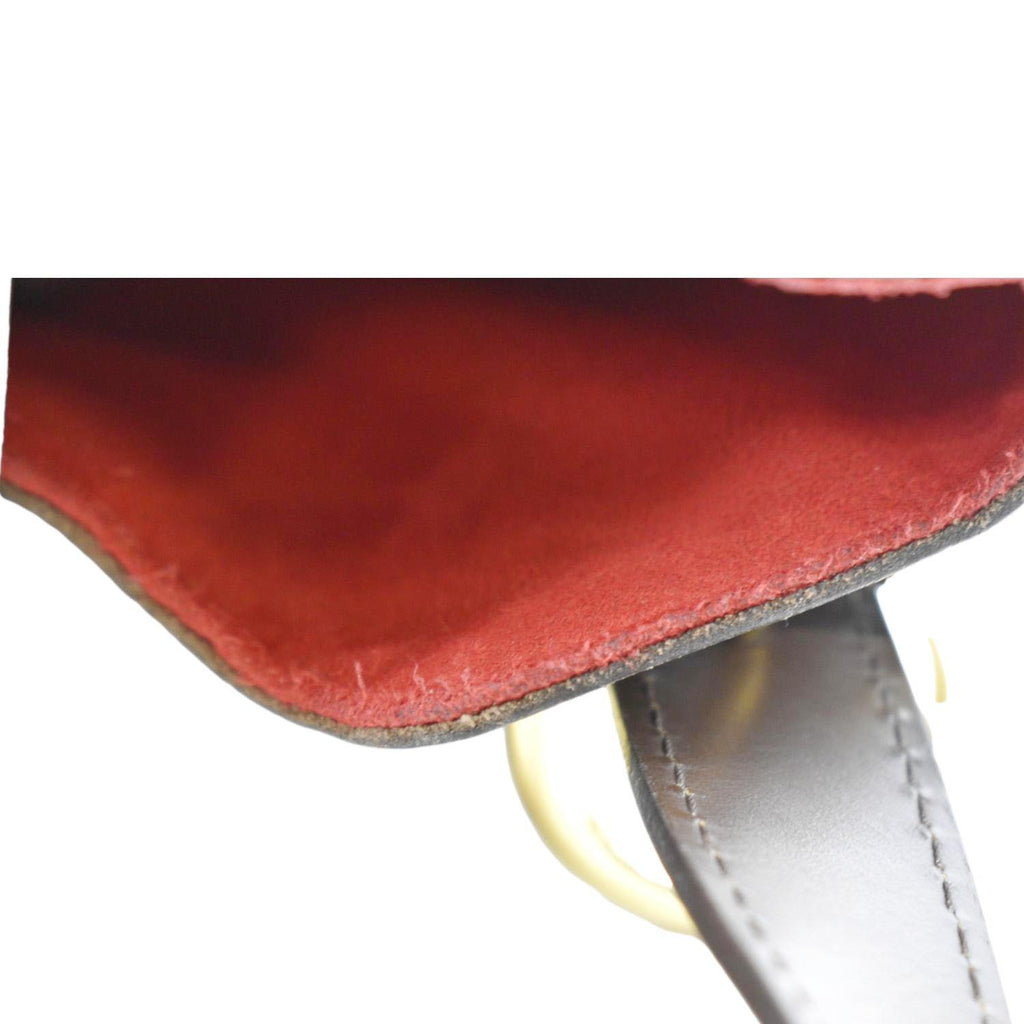 LOUIS VUITTON Sistina GM Damier Ebene Shoulder Bag Brown