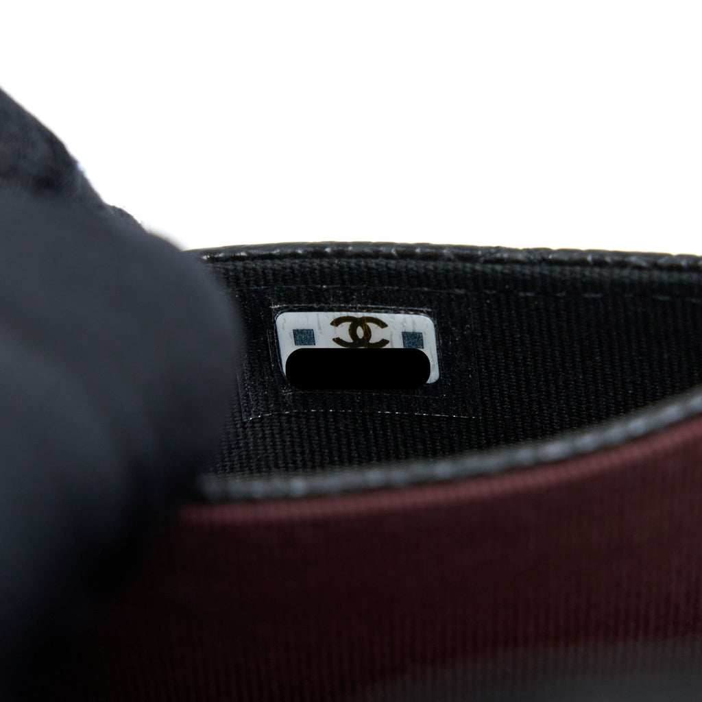 Chanel Classic Flap Card Holder Caviar Leather Black L
