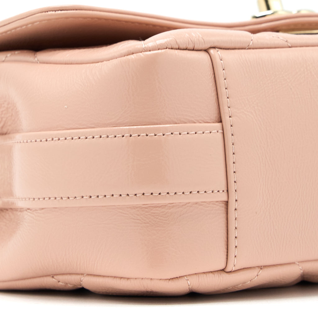 Chanel Seasonal Flap Bag Aged Calfskin Pink L