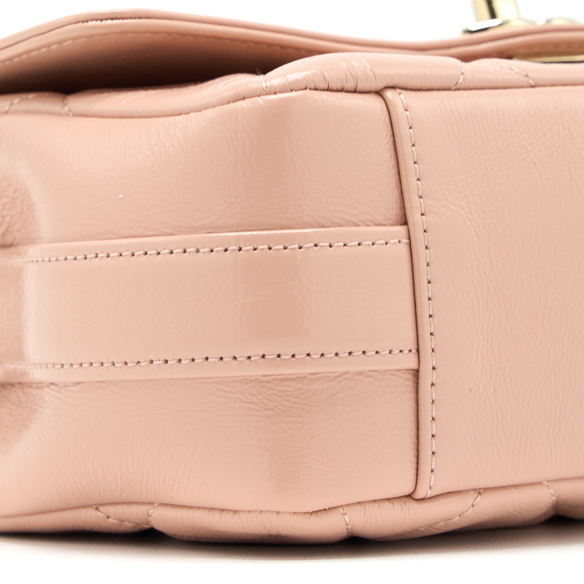Chanel Seasonal Flap Bag Aged Calfskin Pink L