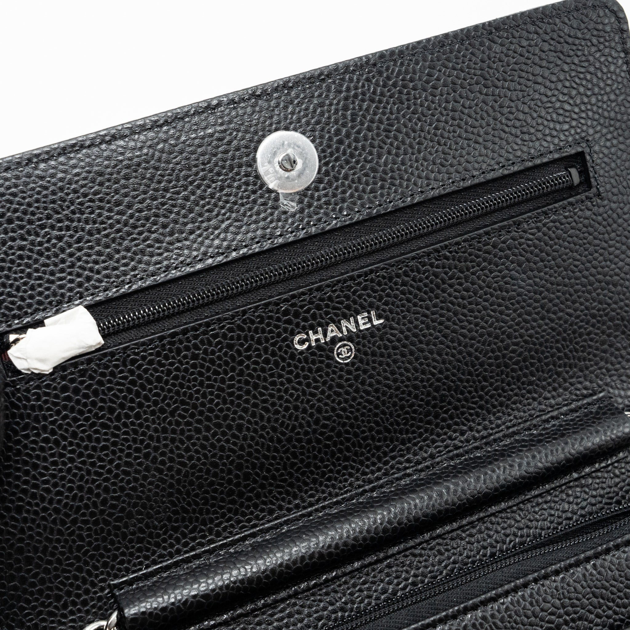 Chanel Classic Wallet on Chain Caviar Black  (Microchip)