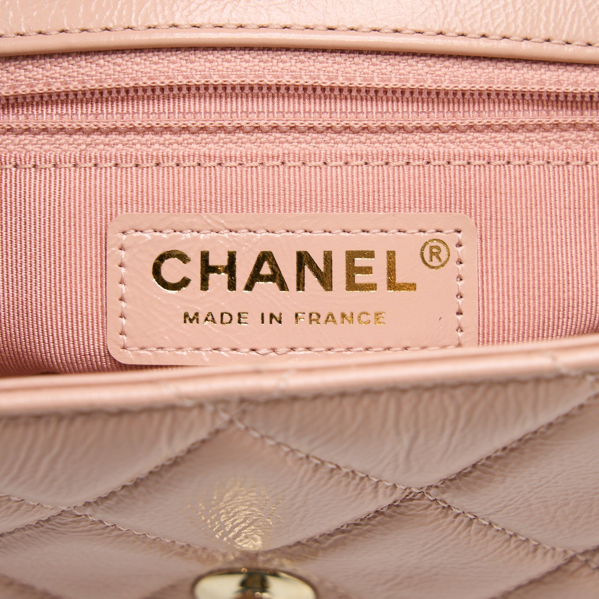 Chanel Seasonal Flap Bag Aged Calfskin Pink L