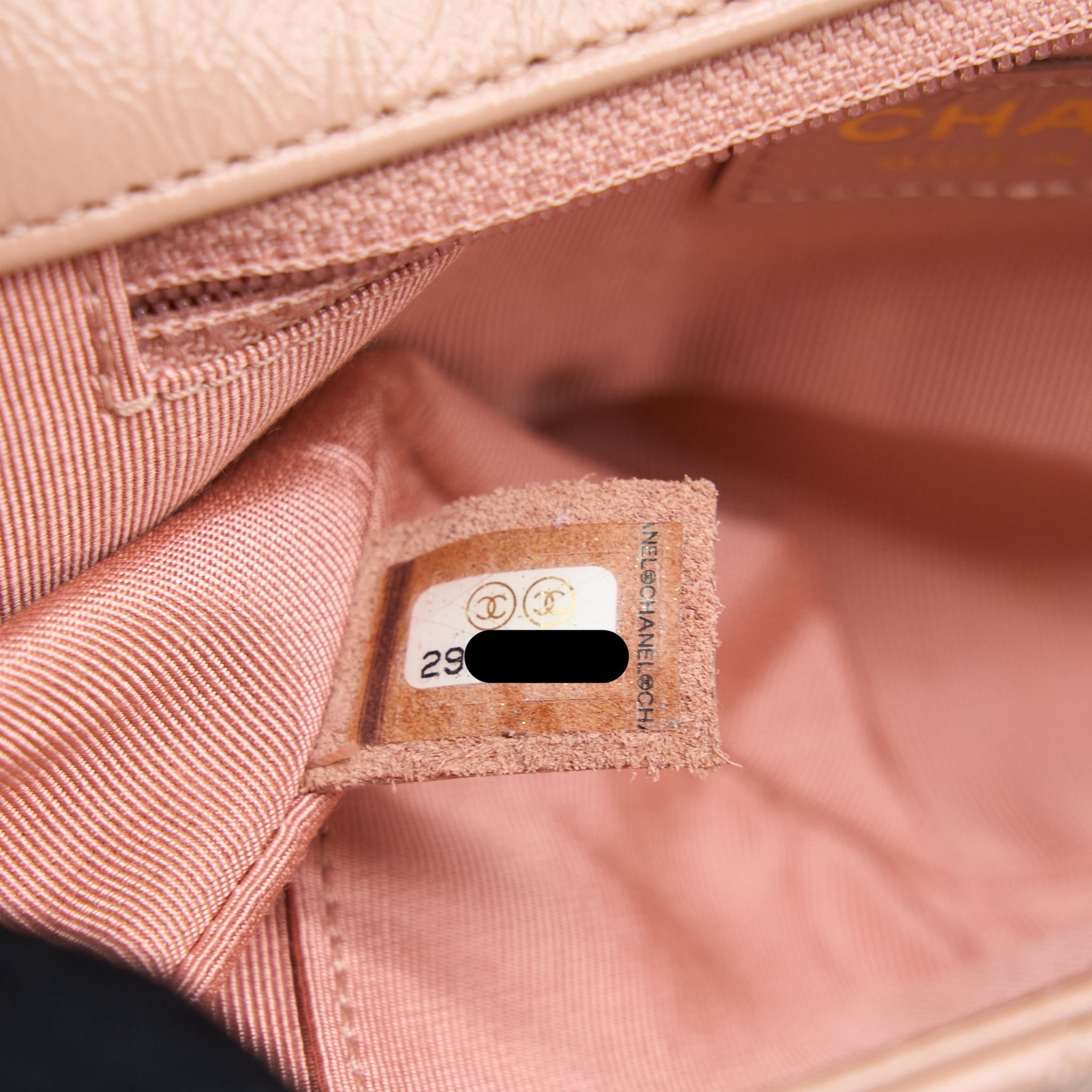 Chanel Seasonal Flap Bag Aged Calfskin Pink L