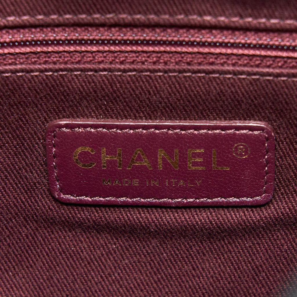Chanel Tassel Hobo Bag Fringed Shiny Calfskin Black Brushed