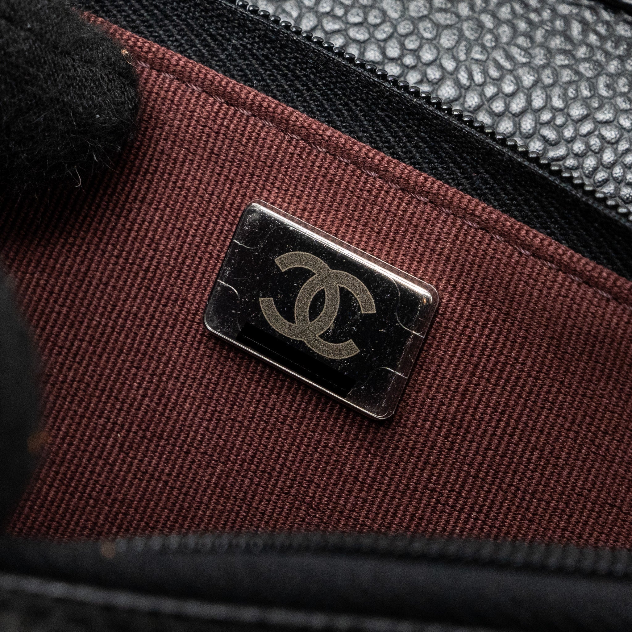 Chanel Classic Wallet on Chain Caviar Black  (Microchip)
