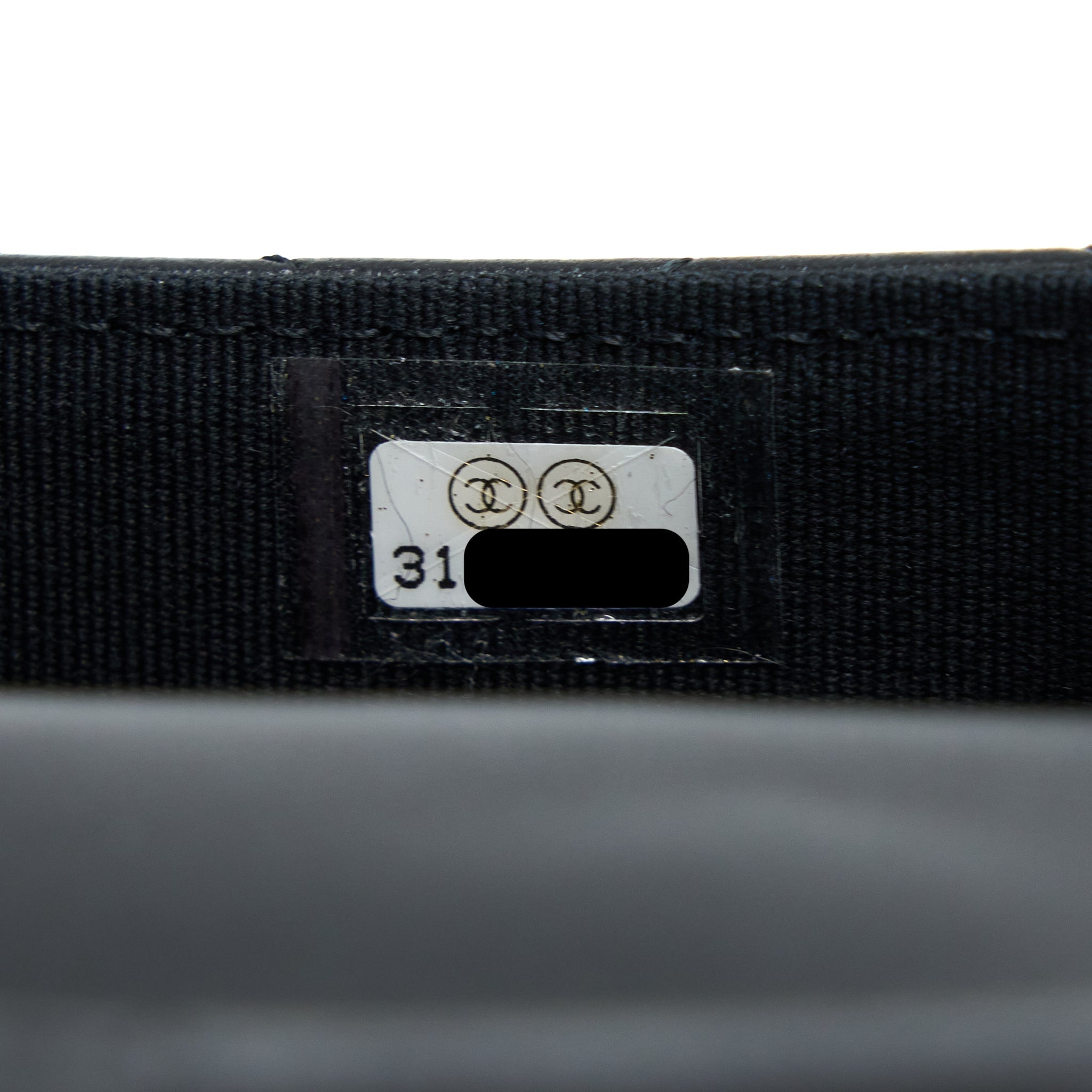 Chanel Mini Top Handle Flap Bag Lambskin Black L