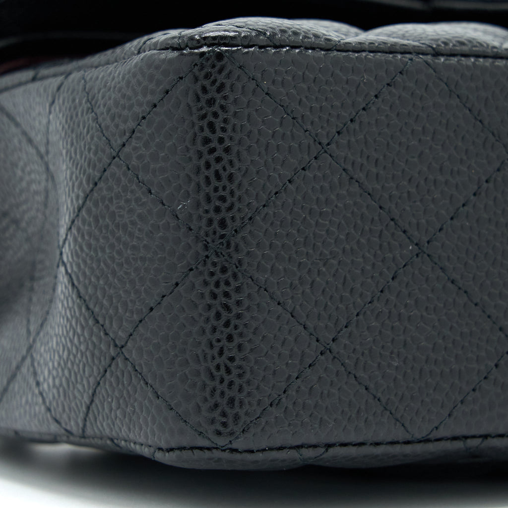 Chanel Small Classic Flap Bag Caviar Black