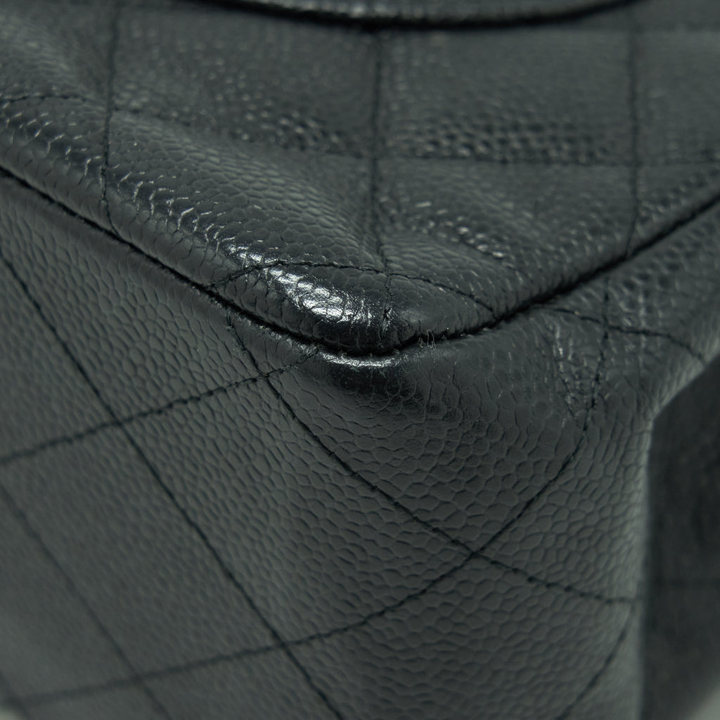 Chanel Jumbo Classic Double Flap Bag Caviar Black