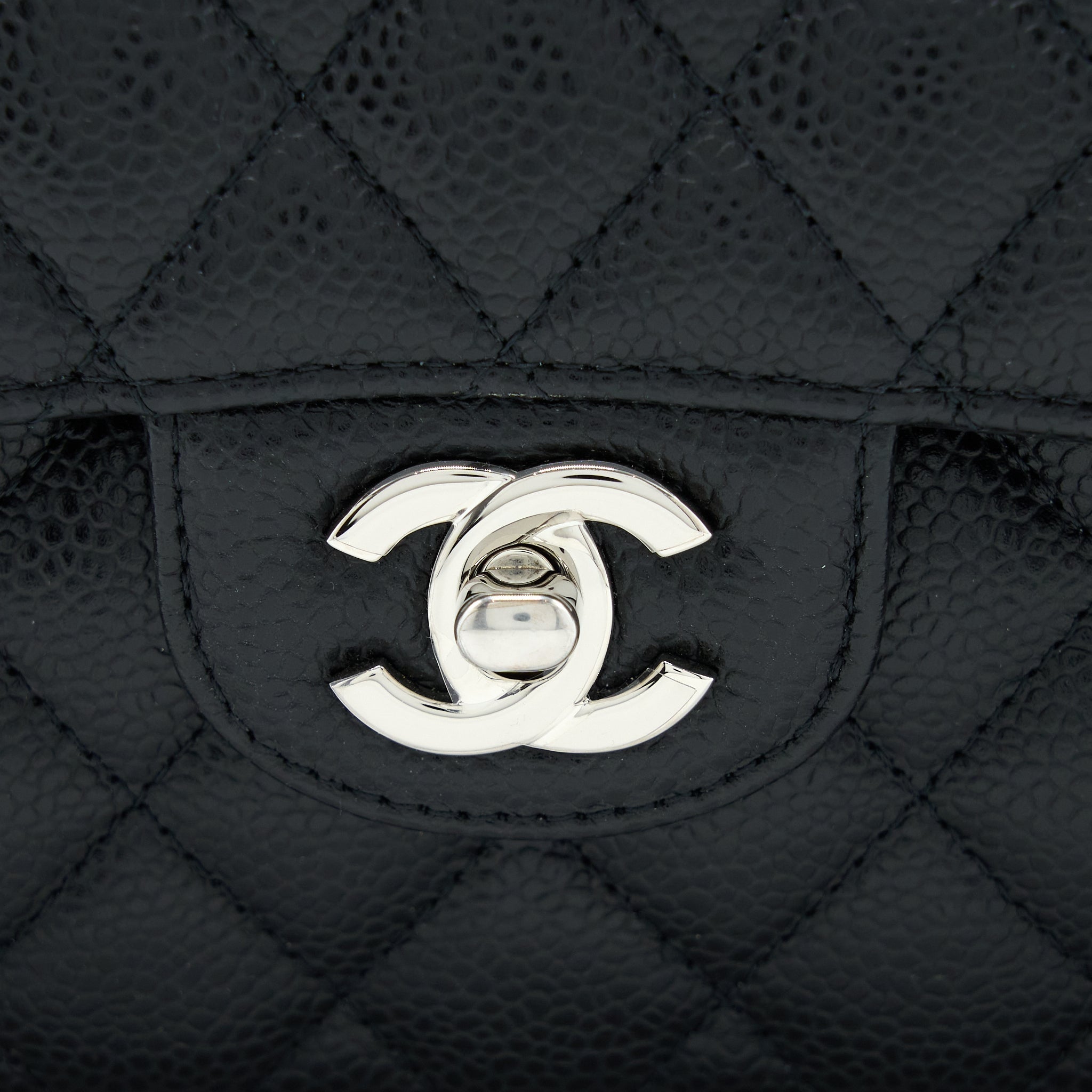 Chanel Small Classic Flap Bag Caviar Black