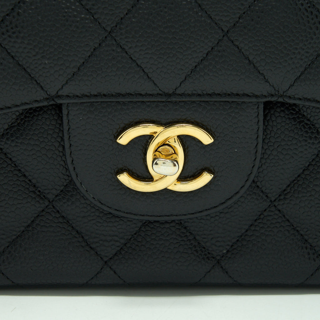 Chanel Jumbo Classic Double Flap Bag Caviar Black
