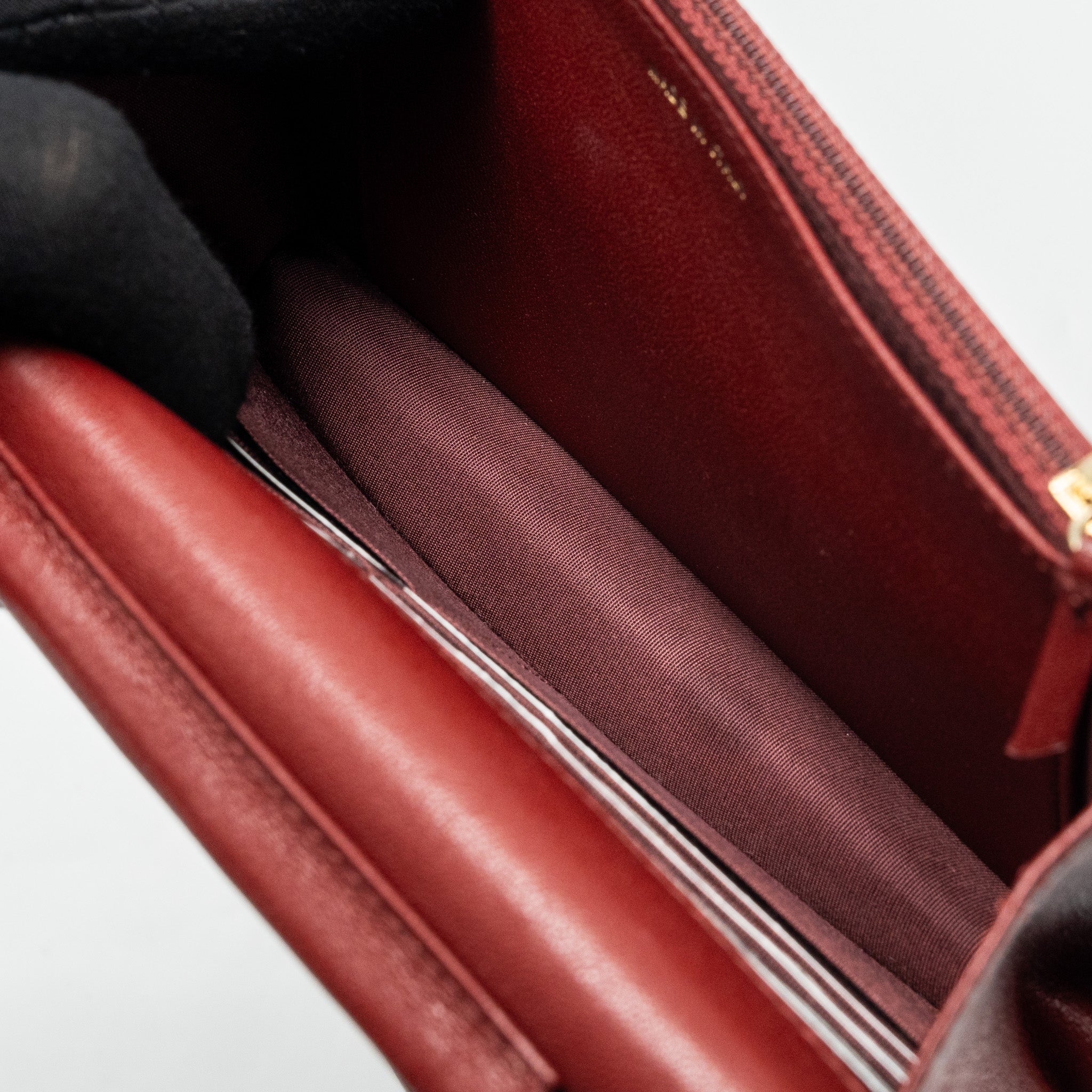 Chanel Wallet on Chain Lambskin Burgundy