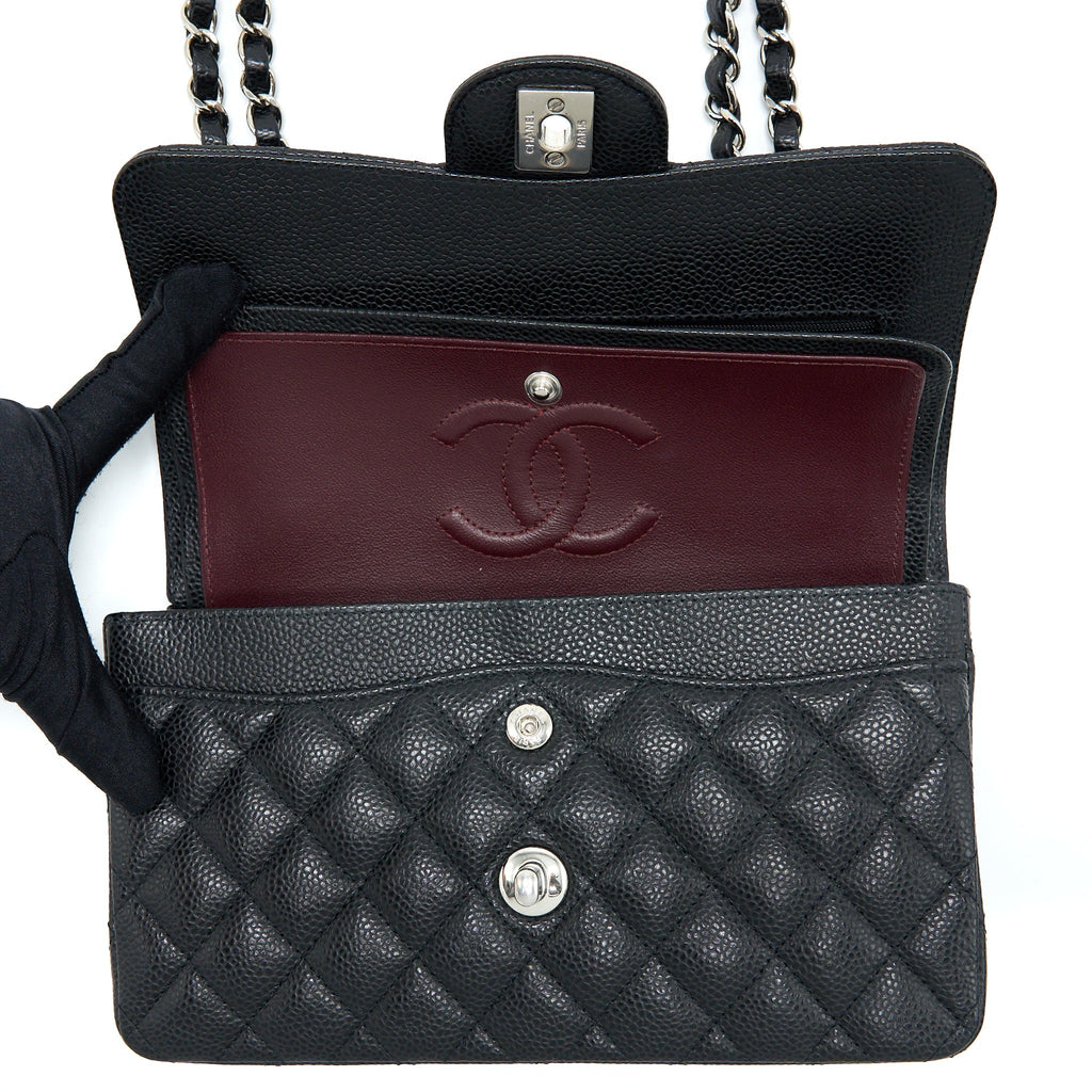 Chanel Small Classic Flap Bag Caviar Black