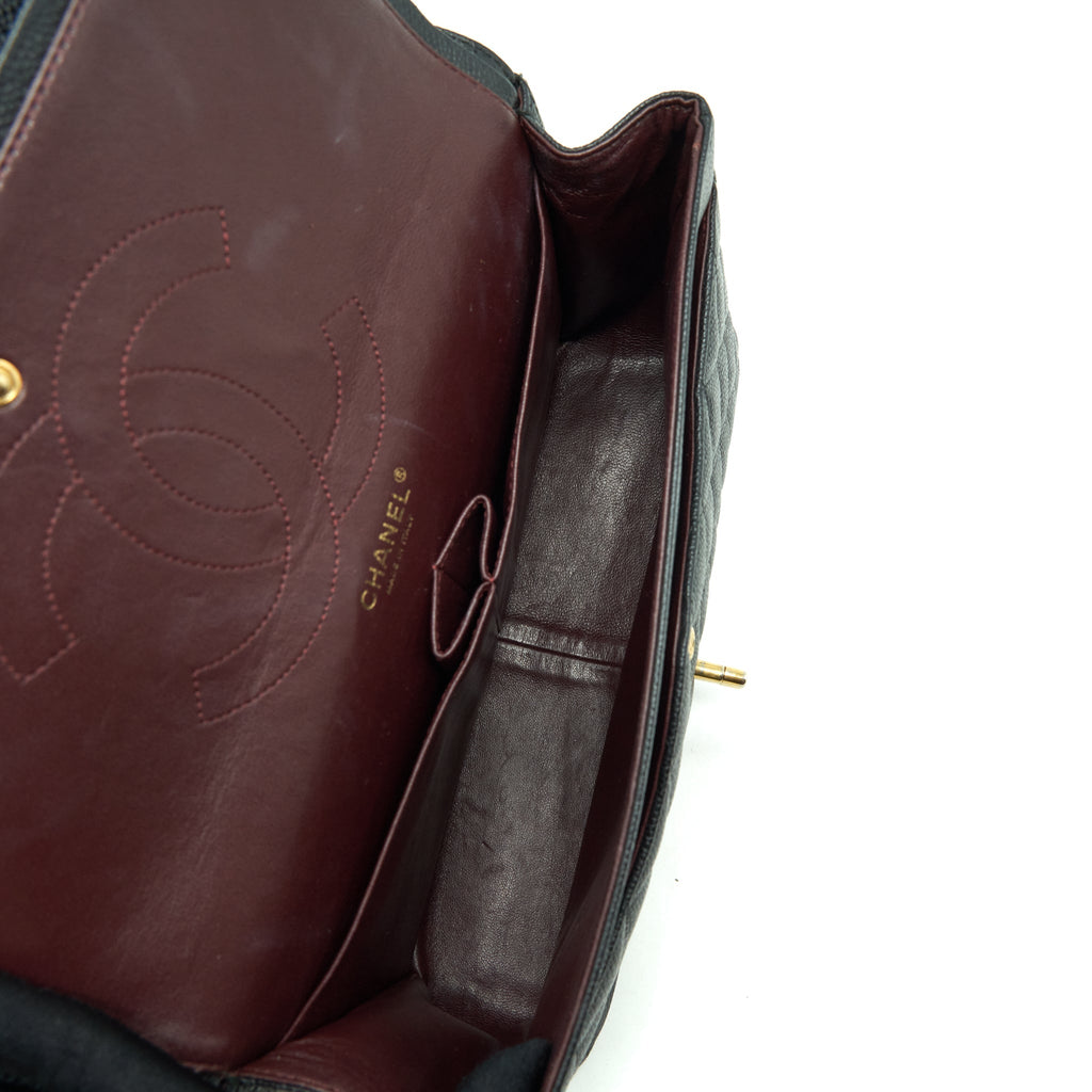 Chanel Jumbo Classic Double Flap Bag Caviar Black