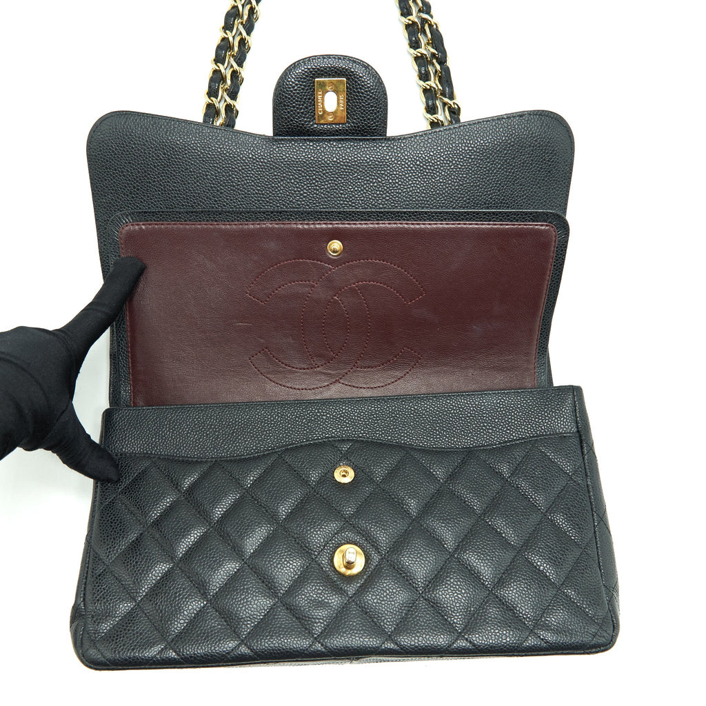 Chanel Jumbo Classic Double Flap Bag Caviar Black