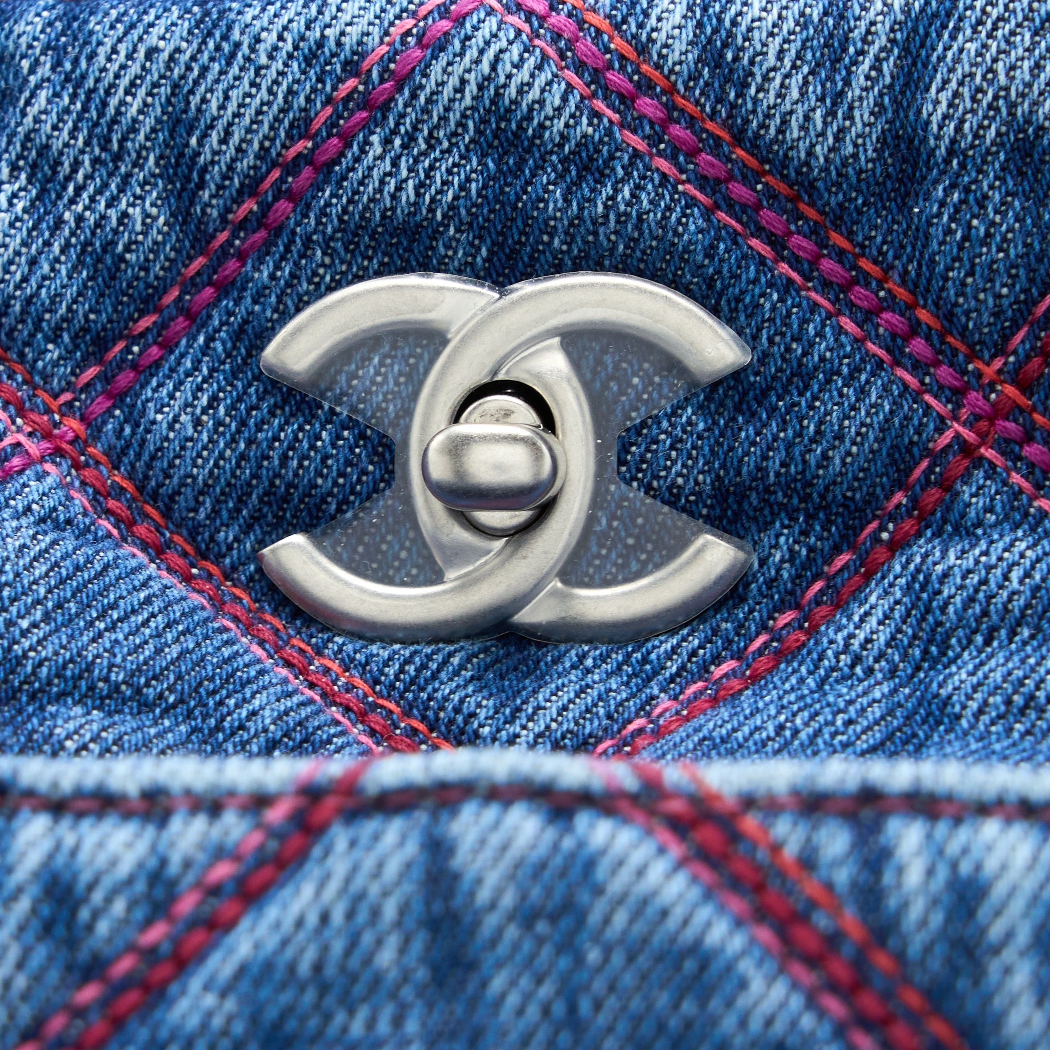 Chanel COCO Beach Denim Tote Bag  (Microchip)