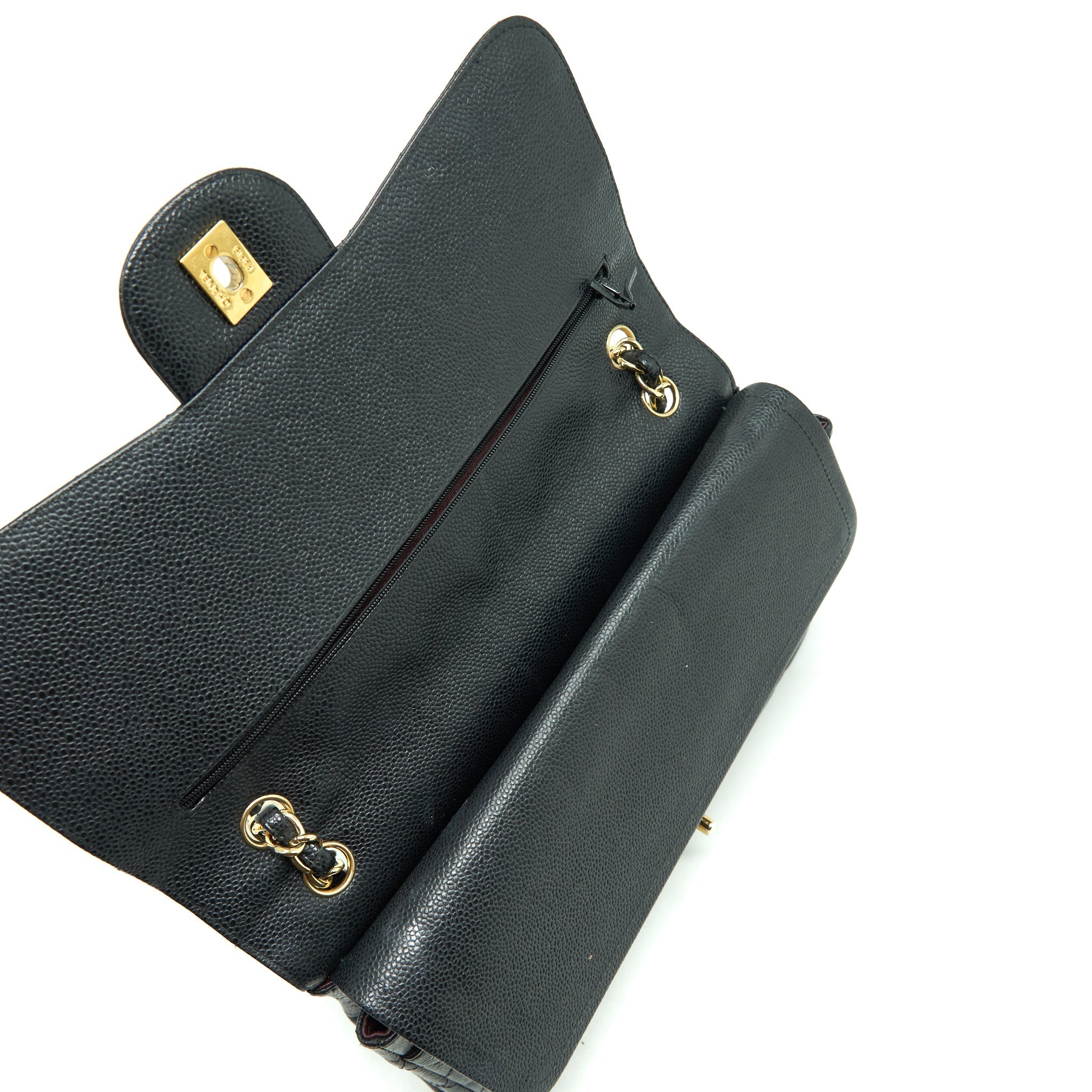 Chanel Jumbo Classic Double Flap Bag Caviar Black