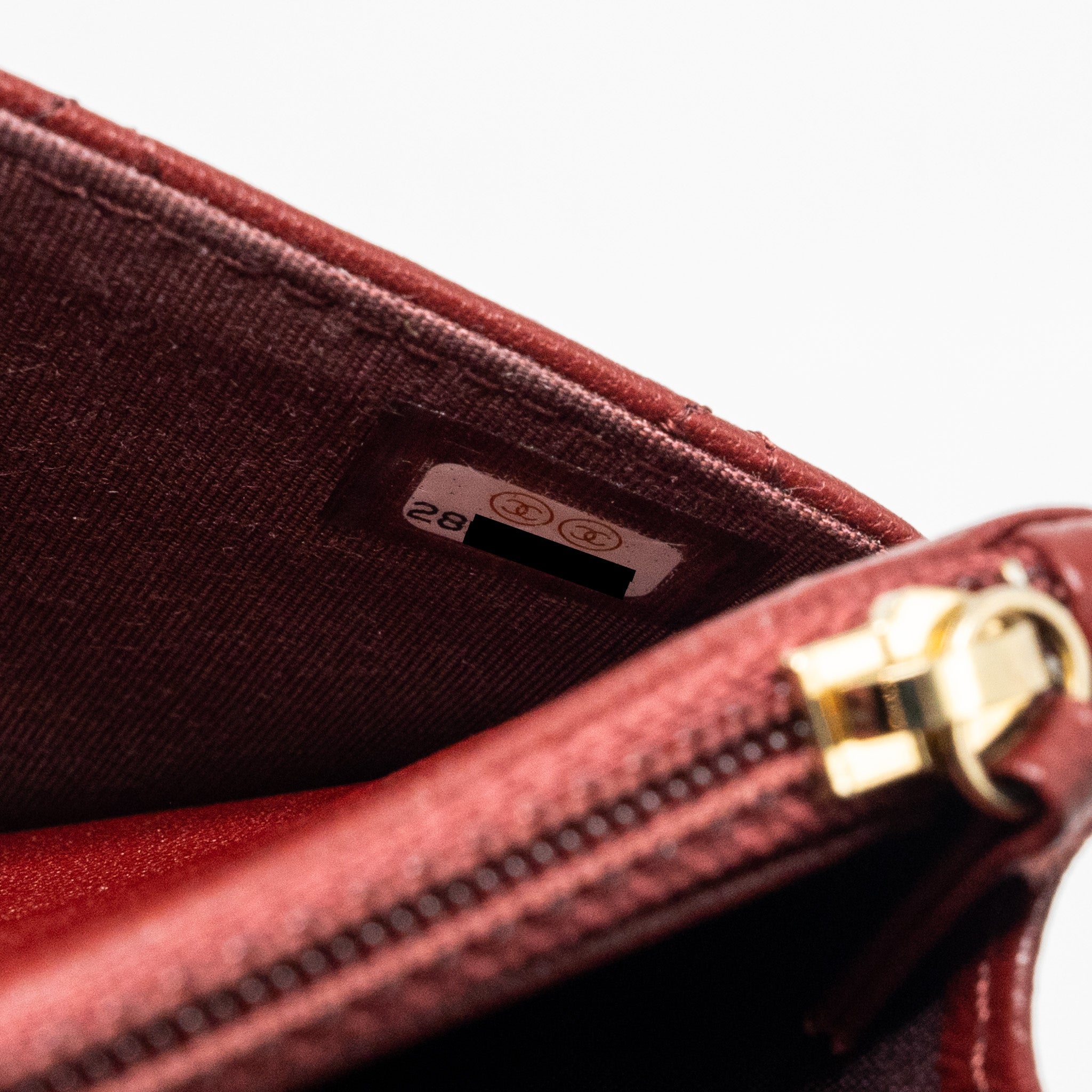 Chanel Wallet on Chain Lambskin Burgundy