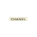 Chanel Letter Brooch White Light Gold Tone