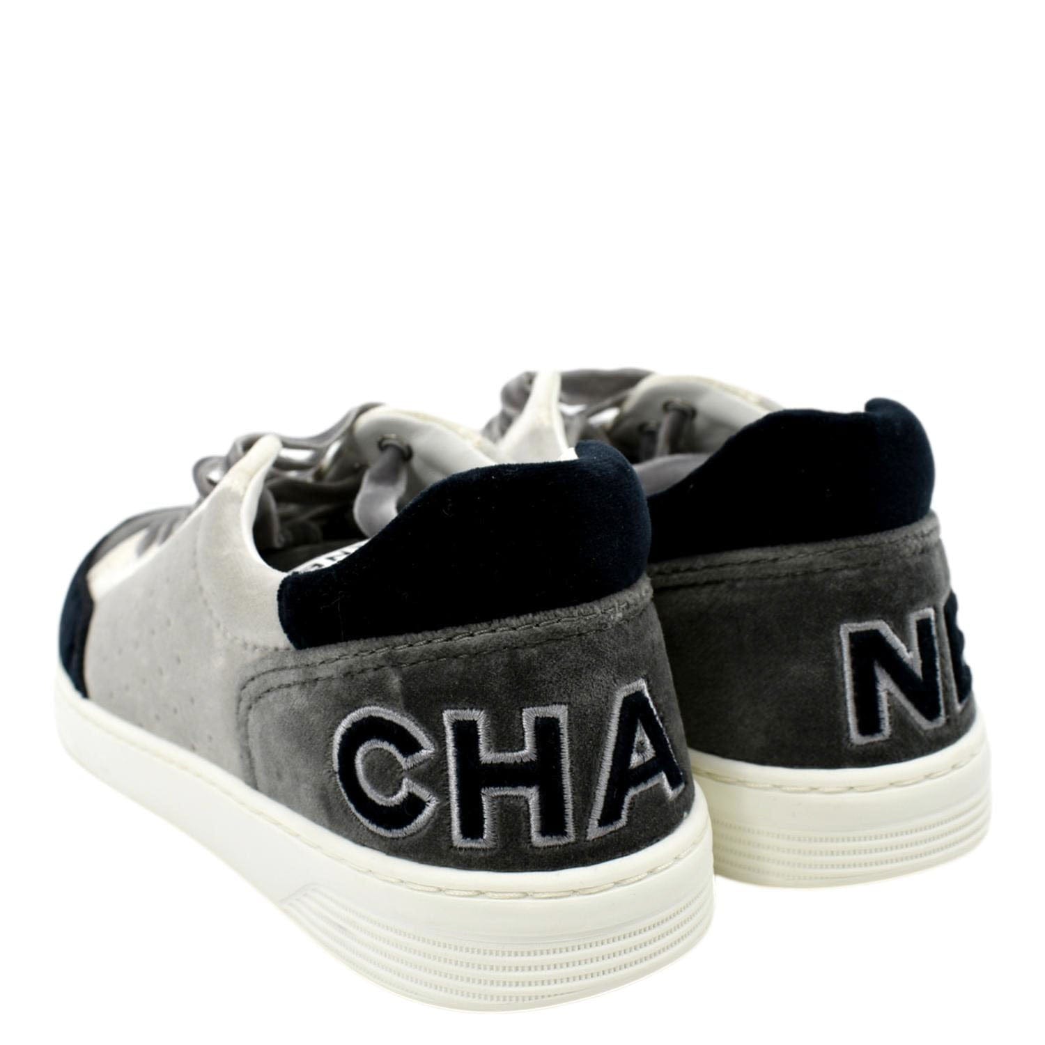 CHANEL Velvet Multicolor Sneakers Size 39