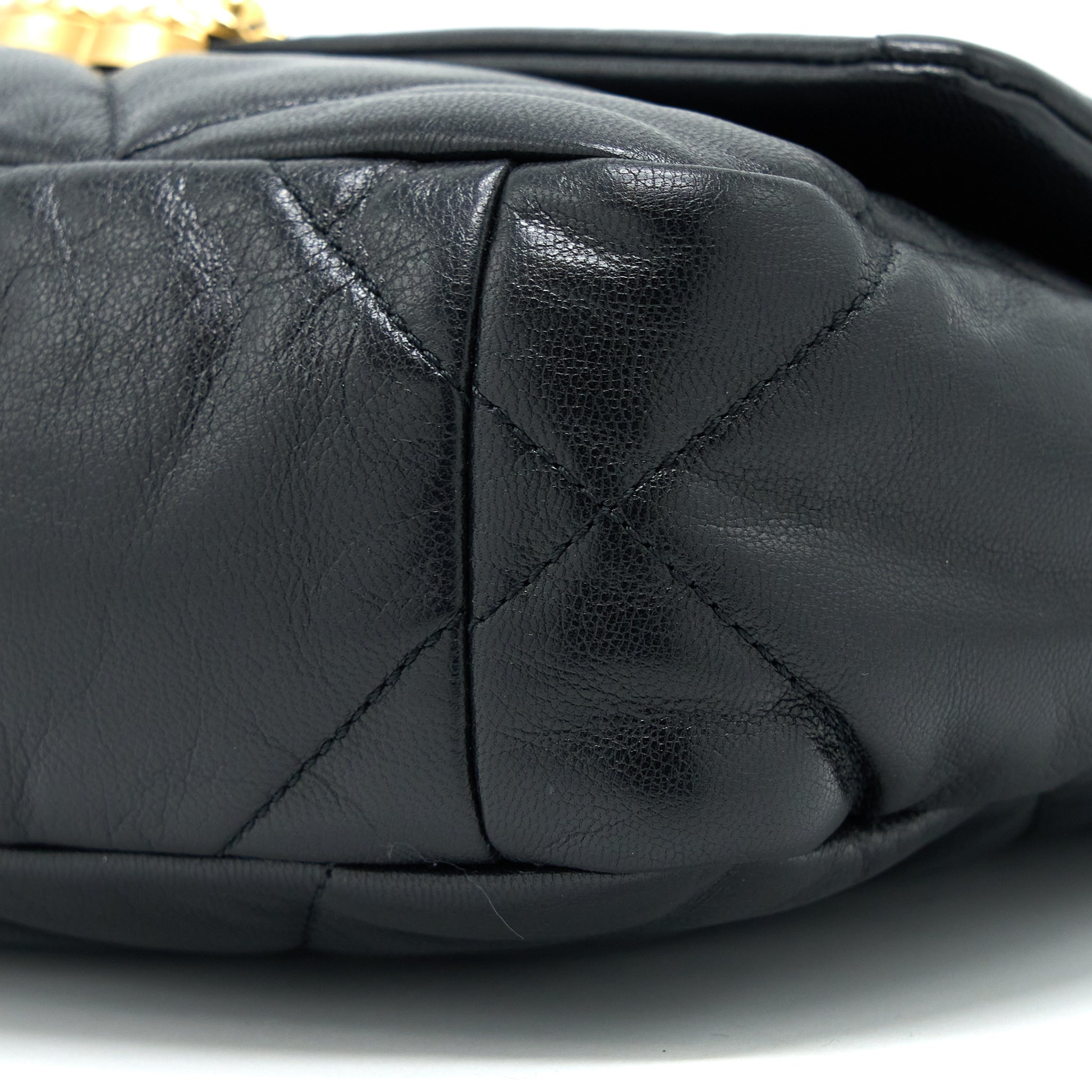 Chanel Small 19 Bag Goatskin Black