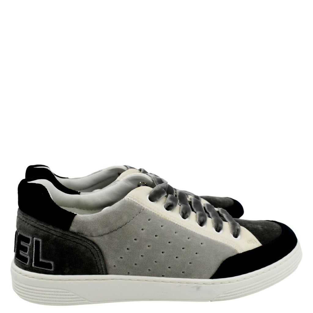 CHANEL Velvet Multicolor Sneakers Size 39