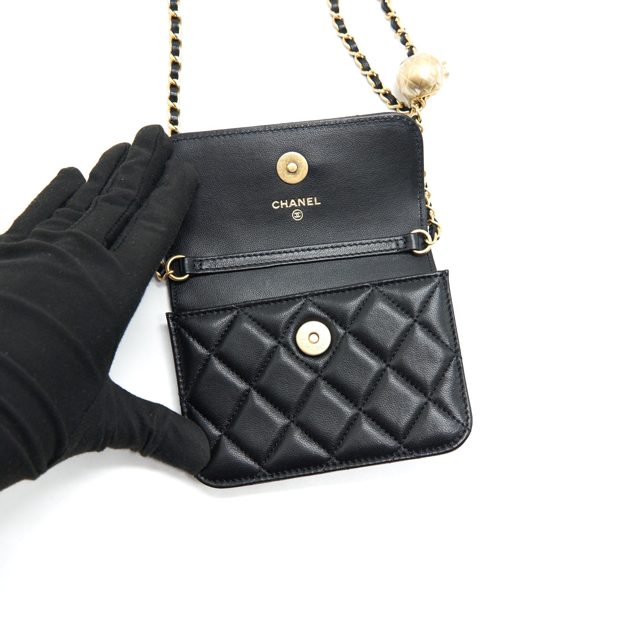 Chanel Pearl Crush Belt Bag Black
