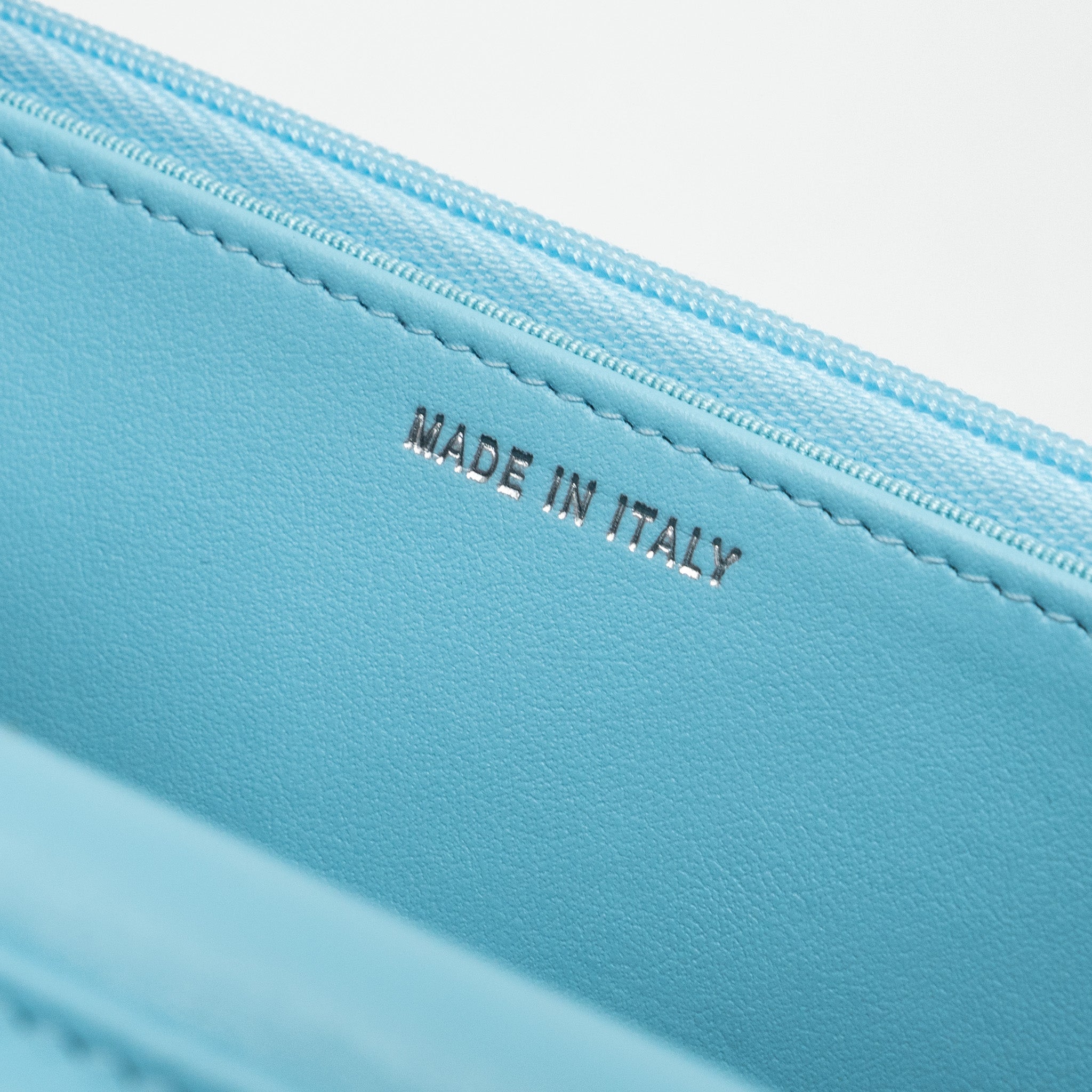Chanel Classic Wallet On Chain Lambskin Light Blue