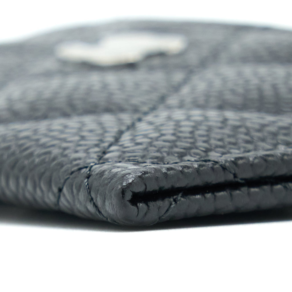 Chanel Classic Card Holder Caviar Black  (Microchip)