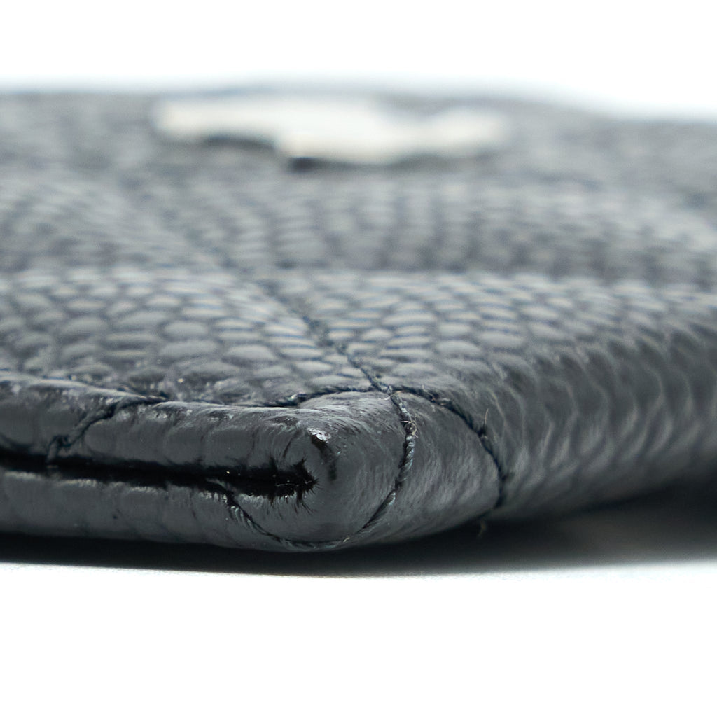 Chanel Classic Card Holder Caviar Black  (Microchip)