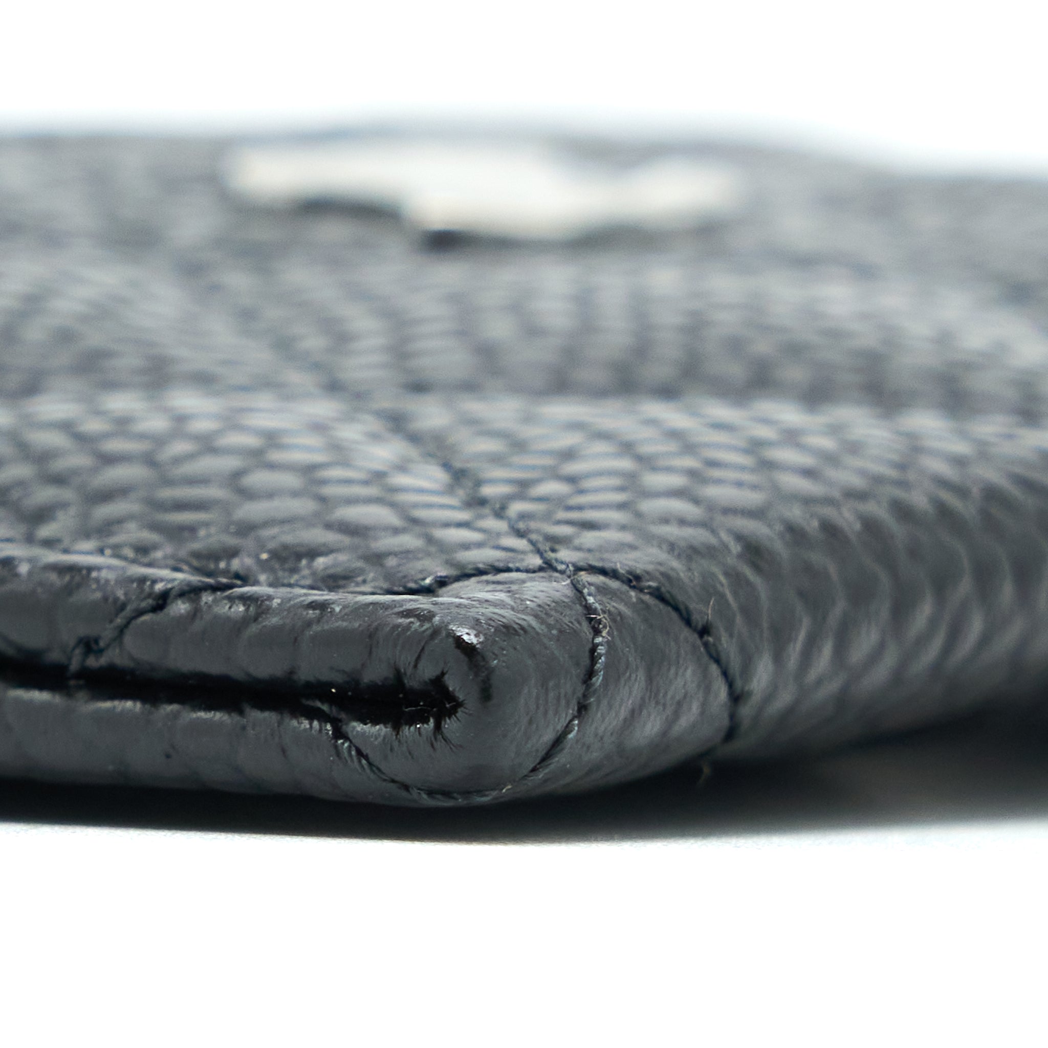 Chanel Classic Card Holder Caviar Black  (Microchip)