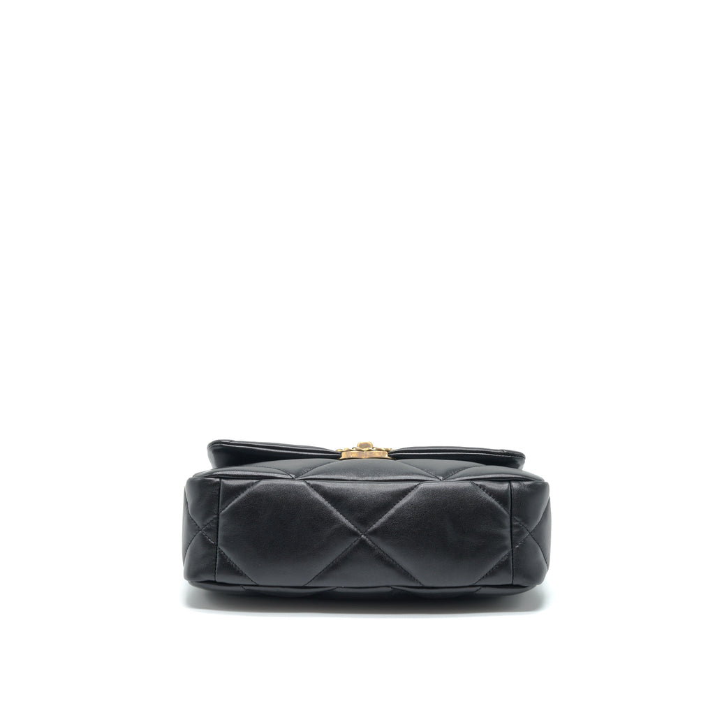 Chanel Small 19 Bag Lambskin Black With Multicolour Hardware