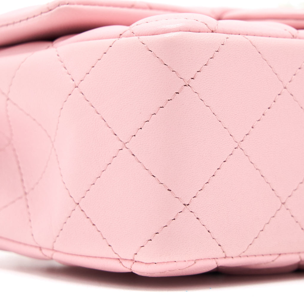 Chanel 21s Mini Rectangular Flap Bag Lambskin Pink L