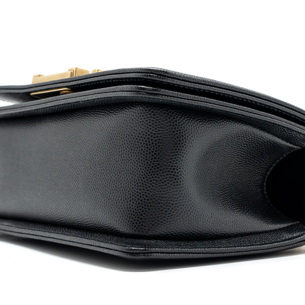Chanel Small Boy Bag Caviar Black  (Microchip)