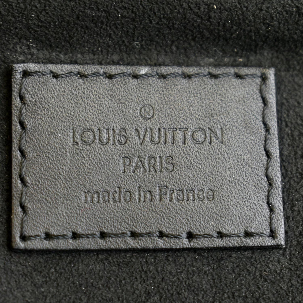 LOUIS VUITTON Flower Zipped MM Monogram Canvas Tote Bag Noir