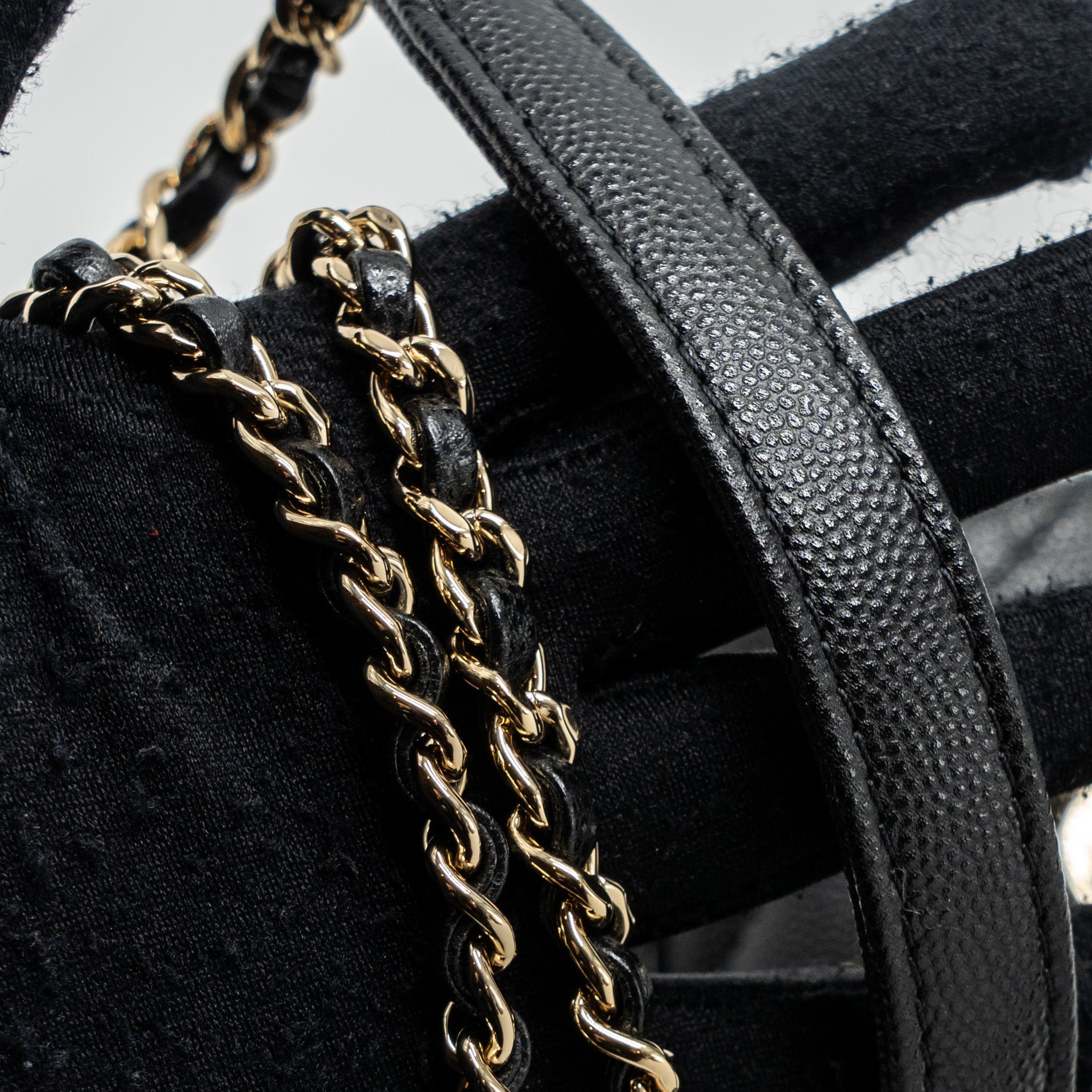 Chanel Small Coco Handle Caviar Black L