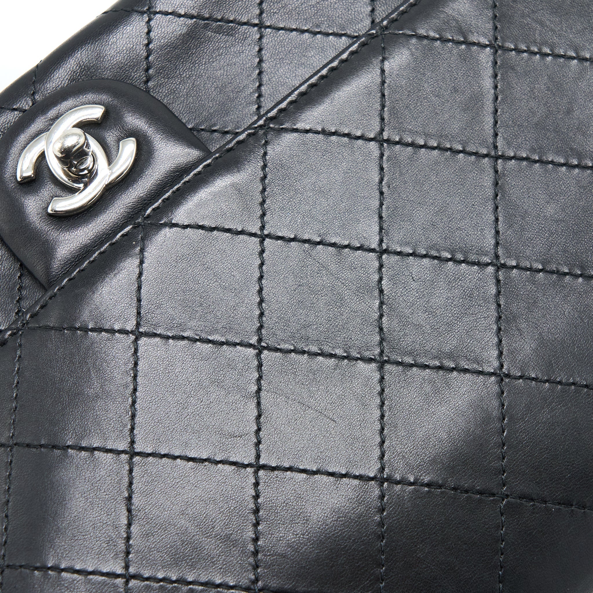 Chanel Quilted Flap Bag Lambskin Black