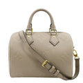 LOUIS VUITTON Speedy 25 Bandouliere Monogram Empreinte Shoulder Bag Tourterelle