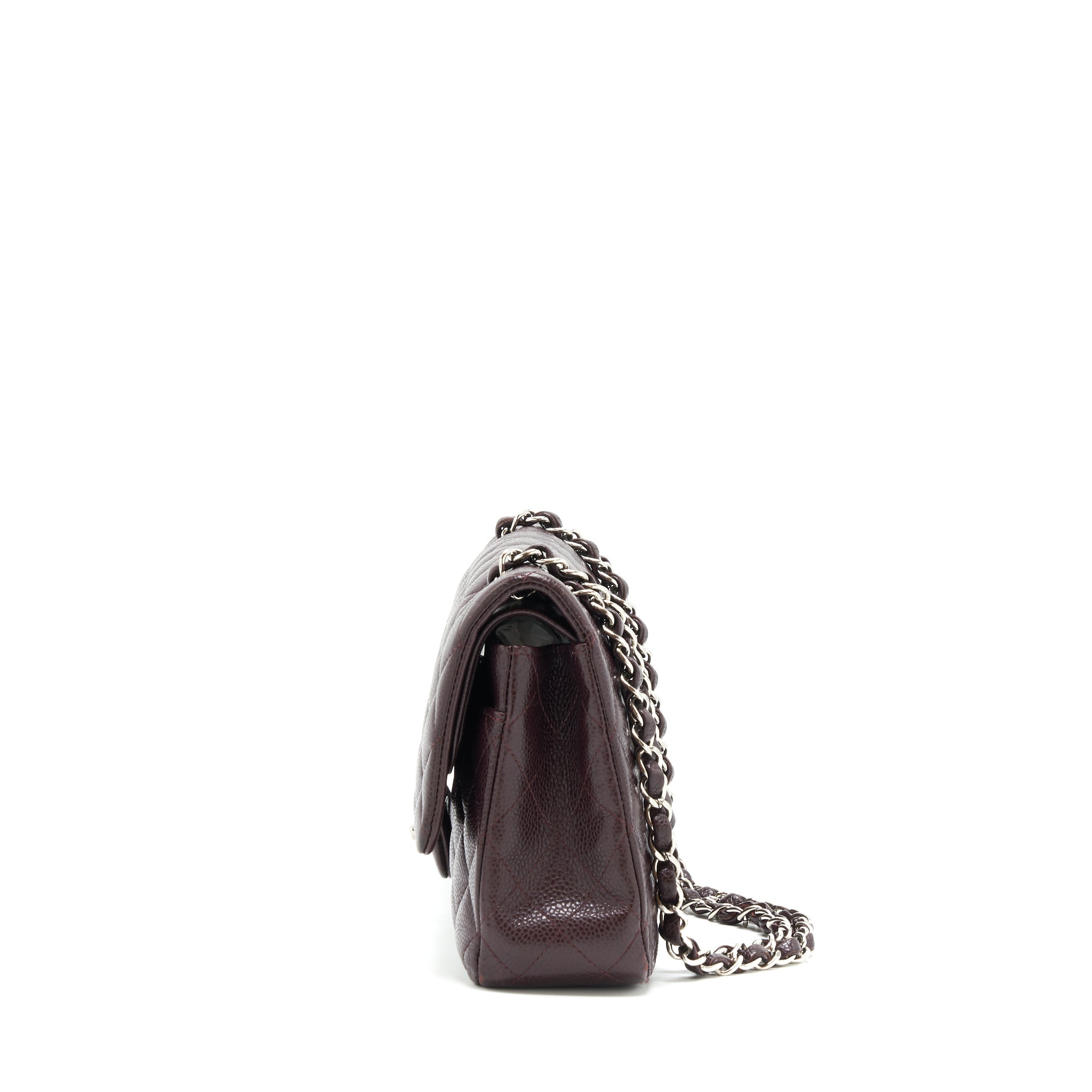 Chanel Medium Classic double Flap bag Caviar Burgundy