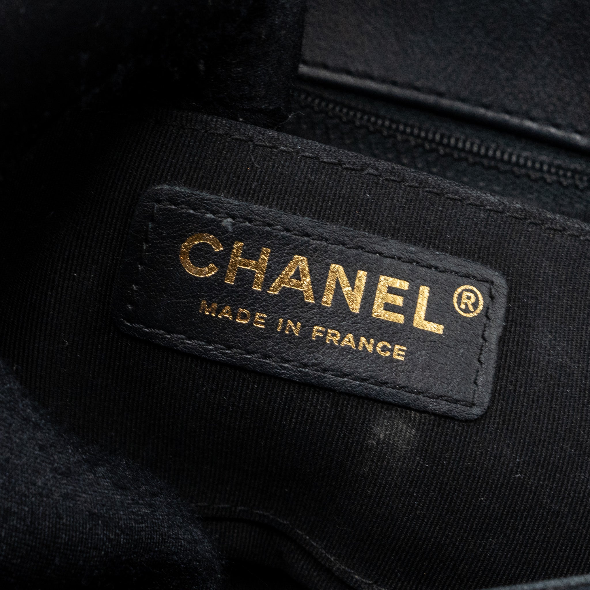 Chanel Chevron Flap Bag Calfskin Black