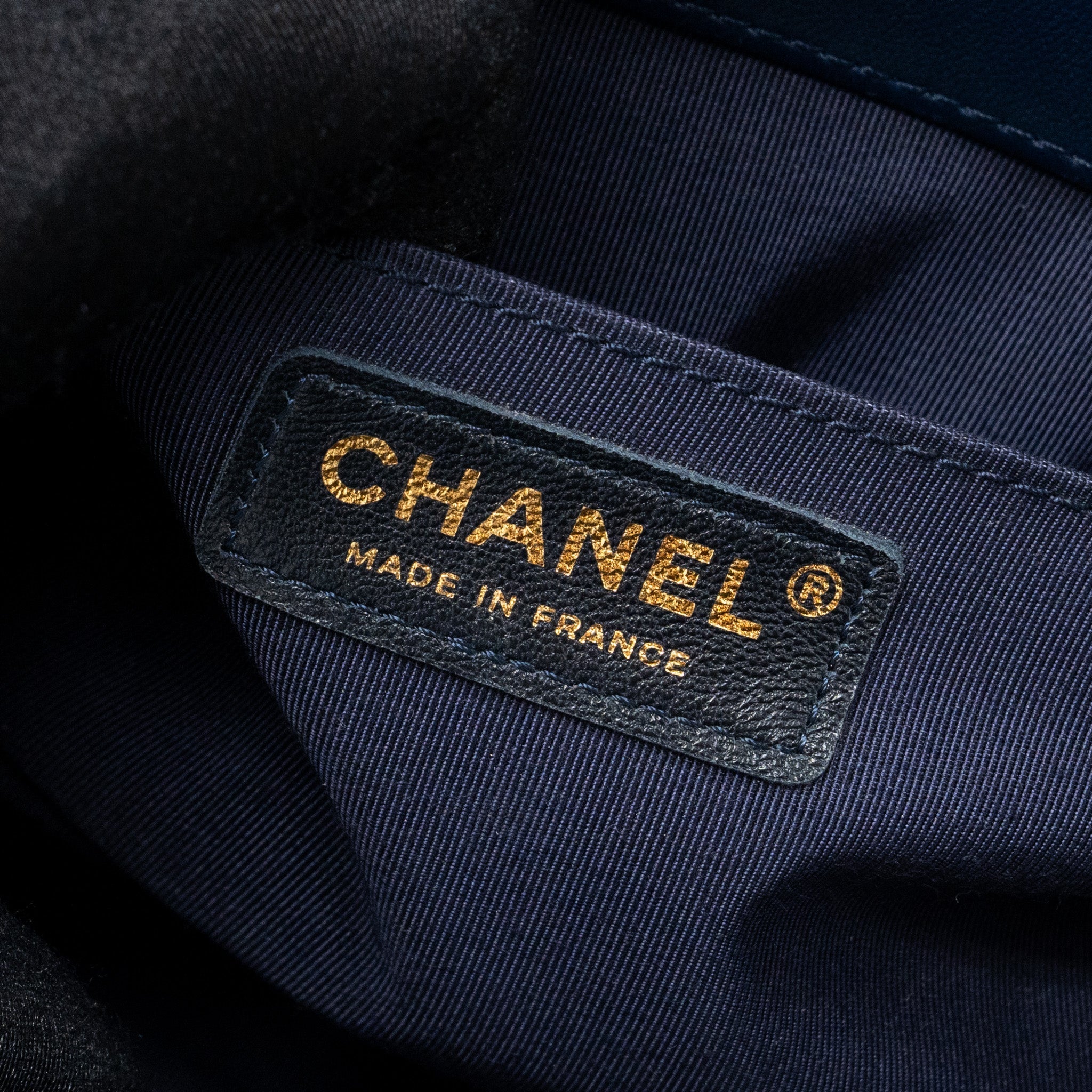 CHANEL MEDIUM BOY BAG lambskin BLUE