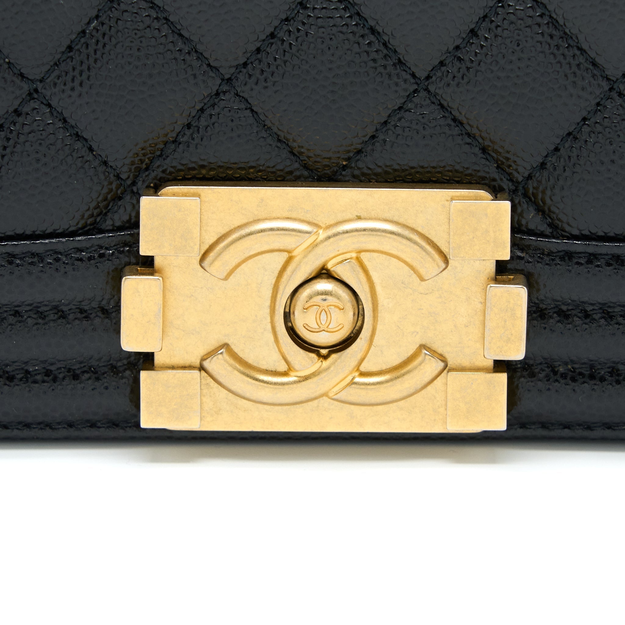 Chanel Small Boy Bag Caviar Black