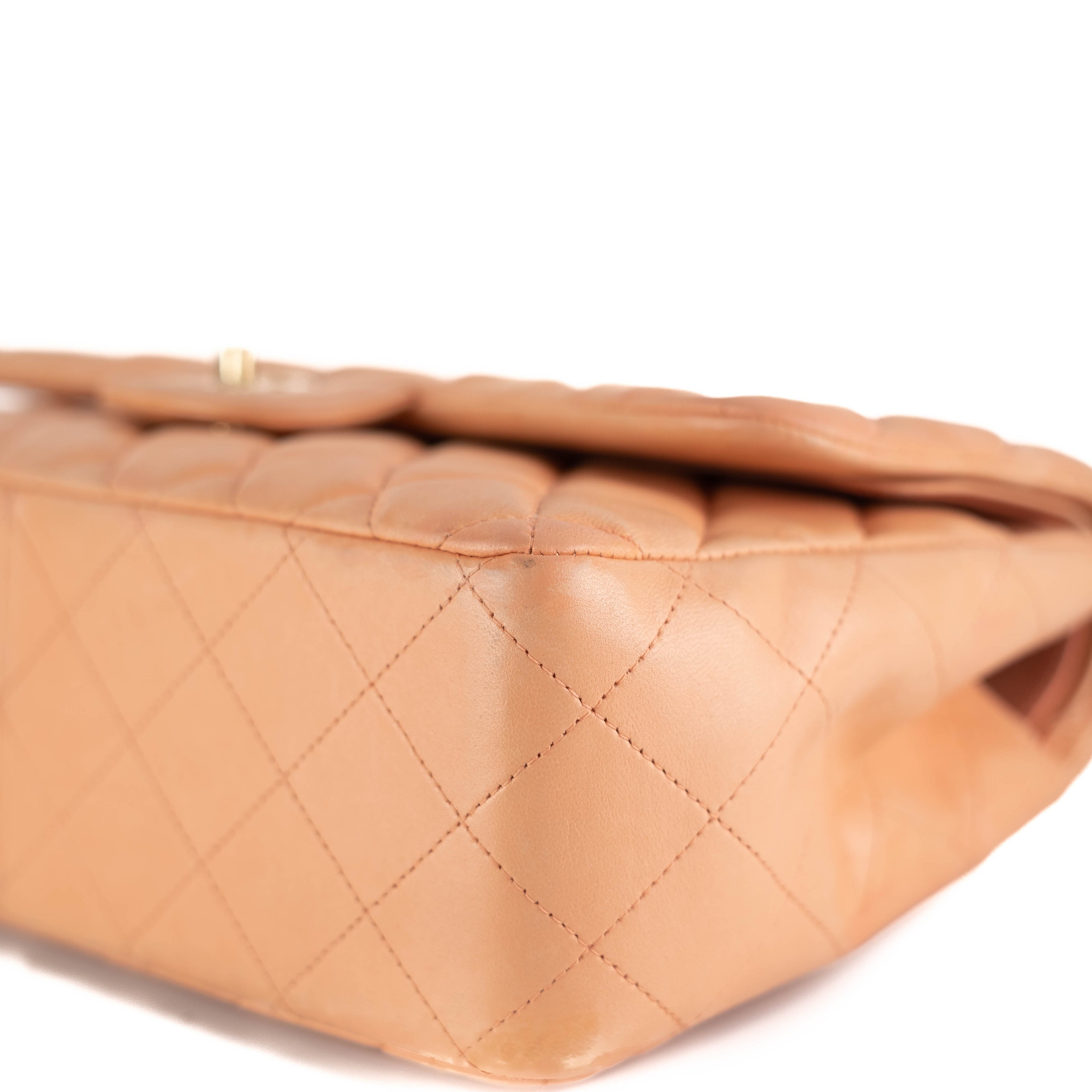 Chanel Vintage Jumbo Classic Double Flap Bag Pink