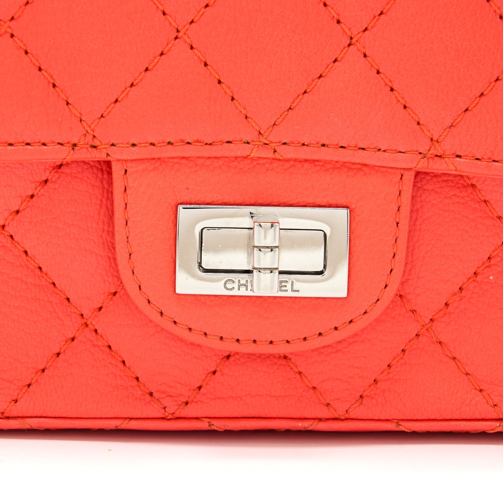 Chanel Mini 2.55 reissue flap bag Hot Orange