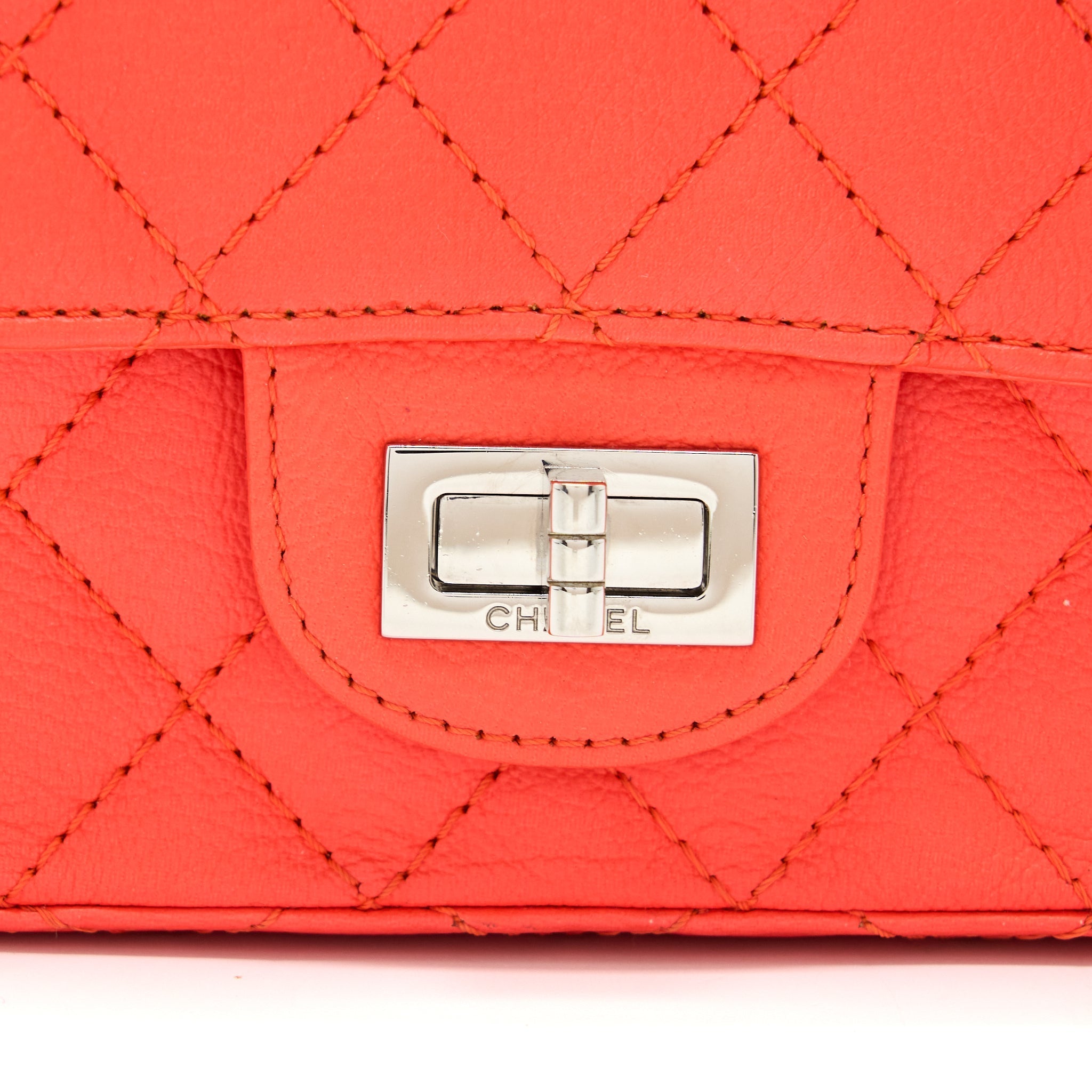 Chanel Mini 2.55 reissue flap bag Hot Orange