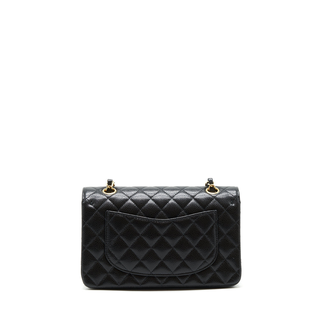 Chanel Small classic double Flap bag Caviar black