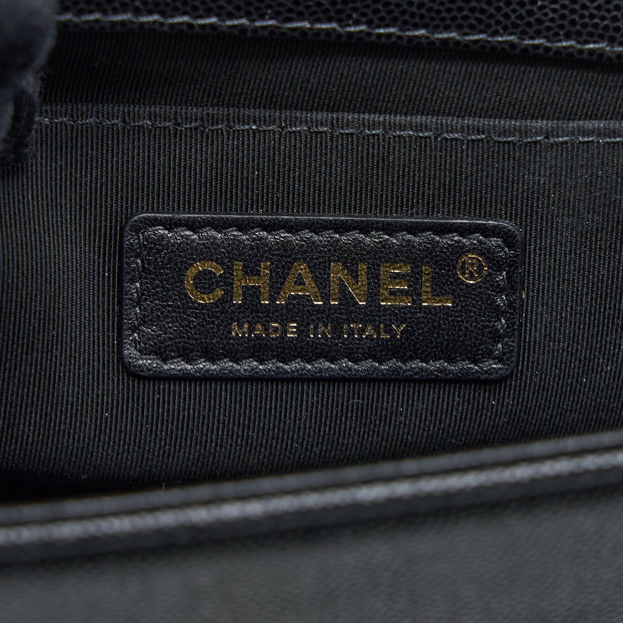 Chanel Small Boy Bag Caviar Black