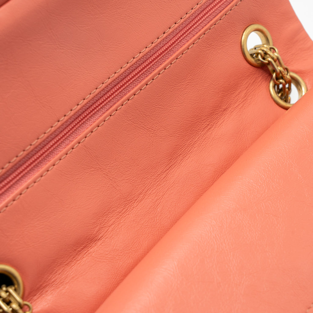 Chanel SMALL 2.55 REISSUE FLAP BAG aged calfskin LIGHT PINK
