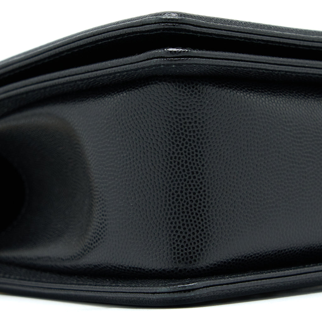 Chanel Medium Boy Bag Caviar Black Brushed