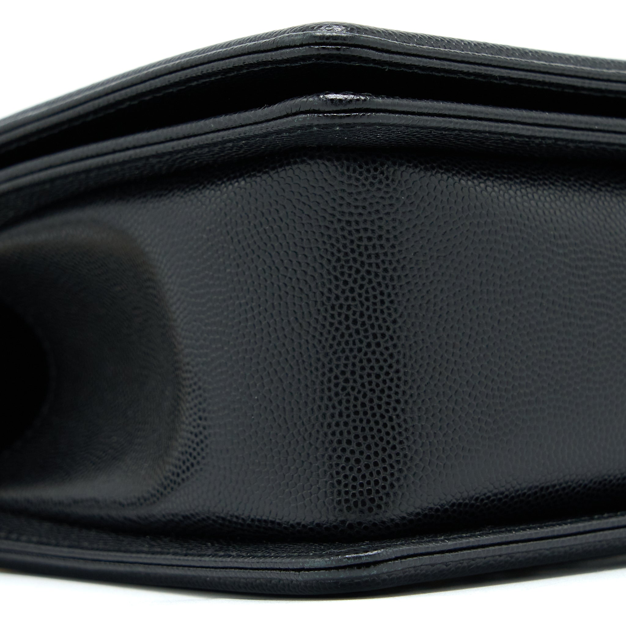 Chanel Medium Boy Bag Caviar Black Brushed